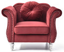 Hollywood  Chair, Burgundy