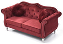 Hollywood 68in Loveseat, Burgundy