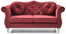 Hollywood 68in Loveseat, Burgundy