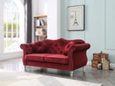 Hollywood 68in Loveseat, Burgundy