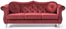 Hollywood 82in Sofa, Burgundy