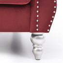 Hollywood 81in Sofa, Burgundy