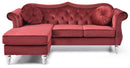 Hollywood 81in Sofa, Burgundy