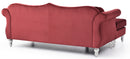 Hollywood 81in Sofa, Burgundy