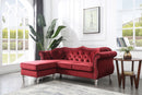 Hollywood 81in Sofa, Burgundy