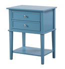 Newton 2-Drawers Nightstand, Teal