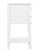 Newton 2-Drawers Nightstand, White