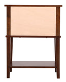 Newton 2-Drawers Nightstand, Cappuccino