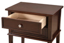 Newton 2-Drawers Nightstand, Cappuccino