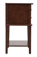 Newton 2-Drawers Nightstand, Cappuccino