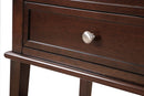 Newton 2-Drawers Nightstand, Cappuccino
