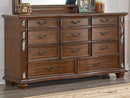 Lyon 11-Drawer Dresser, Cherry