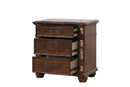 Lyon 3-Drawers Nightstand, Cherry
