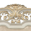 Lyon Queen Box Spring Bed, Silver Champagne