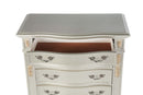 Lyon 6-Drawers Chest, Silver Champagne