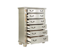 Lyon 6-Drawers Chest, Silver Champagne