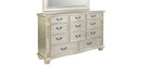 Lyon 11-Drawer Dresser, Silver Champagne
