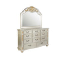 Lyon 54"L x 48"H Mirror, Silver Champagne