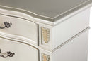Lyon 3-Drawers Nightstand, Silver Champagne