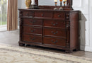 Lyndon 9-Drawers Dresser, Cherry
