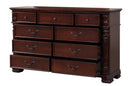 Lyndon 9-Drawers Dresser, Cherry