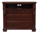 Lyndon 3-Drawers Media Chest, Cherry