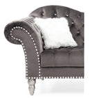 Wilshire 75in Loveseat, Dark Gray