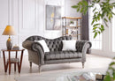 Wilshire 75in Loveseat, Dark Gray