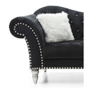 Wilshire 75in Loveseat, Black