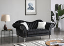 Wilshire 75in Loveseat, Black