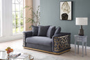Talia 68in Loveseat, Dark Gray