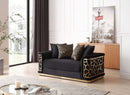 Talia 68in Loveseat, Black