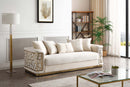 Talia 92in Sofa, Ivory