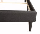 Deb Full Box Spring Bed, Dark Gray