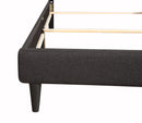 Deb Twin Box Spring Bed, Dark Gray