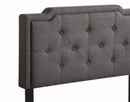 Deb Twin Box Spring Bed, Dark Gray