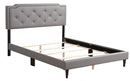 Deb Queen Box Spring Bed, Light Gray