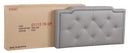 Deb Twin Box Spring Bed, Light Gray