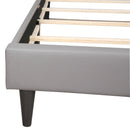Deb Twin Box Spring Bed, Light Gray