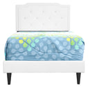 Deb Twin Box Spring Bed, White