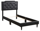 Deb Twin Box Spring Bed, Black