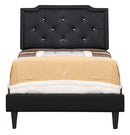 Deb Twin Box Spring Bed, Black