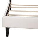 Deb Twin Box Spring Bed, White/Pink