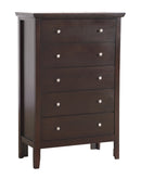 Primo 5-Drawers Chest, Espresso