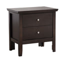 Primo 2-Drawers Nightstand, Espresso