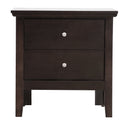 Primo 2-Drawers Nightstand, Espresso