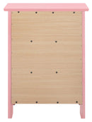 Daniel 3-Drawers Nightstand, Pink