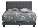 Caldwell Full Box Spring Bed, Dark Gray
