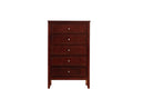 Daniel 5-Drawers Chest, Cherry
