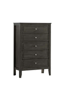 Daniel 5-Drawers Chest, Gray